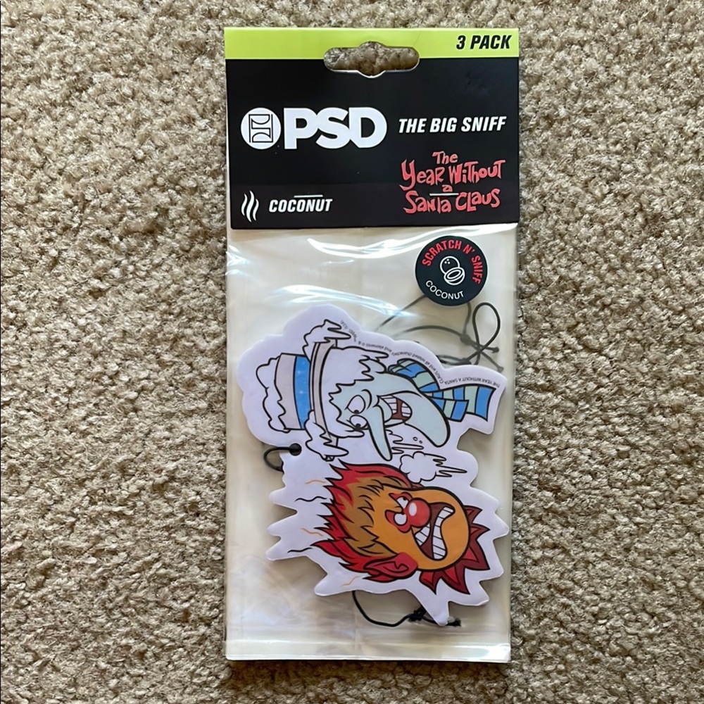 PSD The Big Sniff “The Year Without A Santa Claus” Air Fresheners - 3 Pack